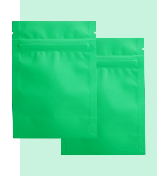 Custom Green Mylar Bags