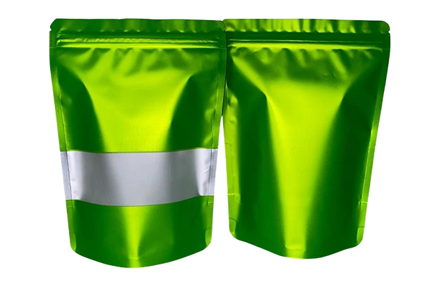 Custom Green Mylar Bags