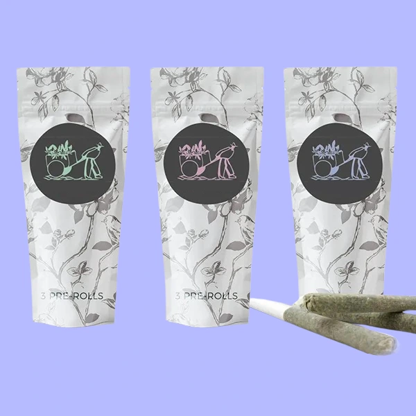 Custom Pre Roll Mylar Bags - FMK Packaging