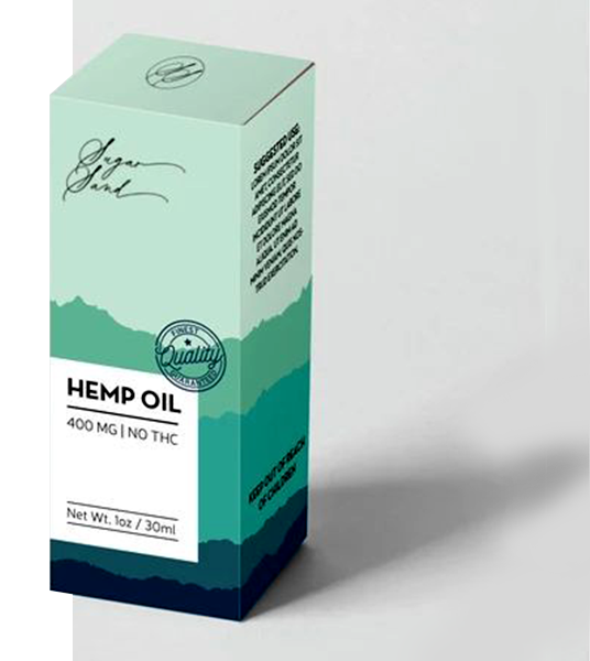 Printed Custom Hemp Oil Boxes