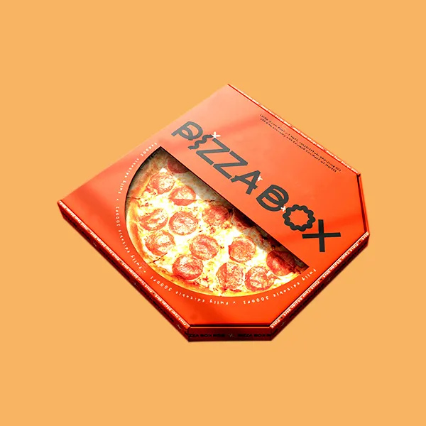 Custom F-flute Pizza Window Boxes