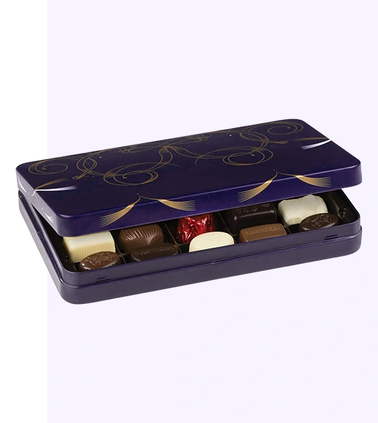 Give your chocolates a distinctive metal packaging to make them ideal for gifting purposes. Elevate the appearance of your custom chocolate tin box ...