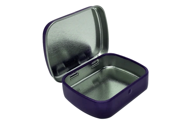 Custom Square Hinged Tin Box