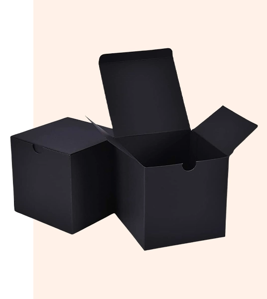 Custom Black Tuck Boxes